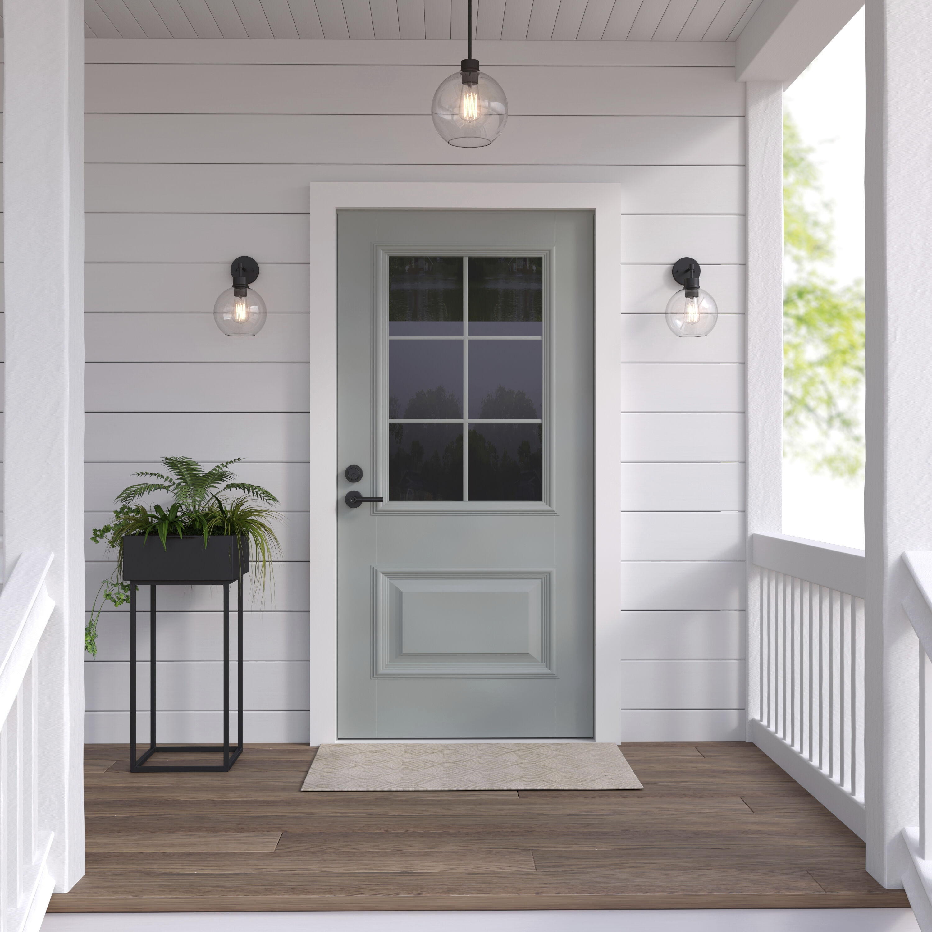 Basin 1 Light 10 inch Powder Coated Black Outdoor Hanging Pendant